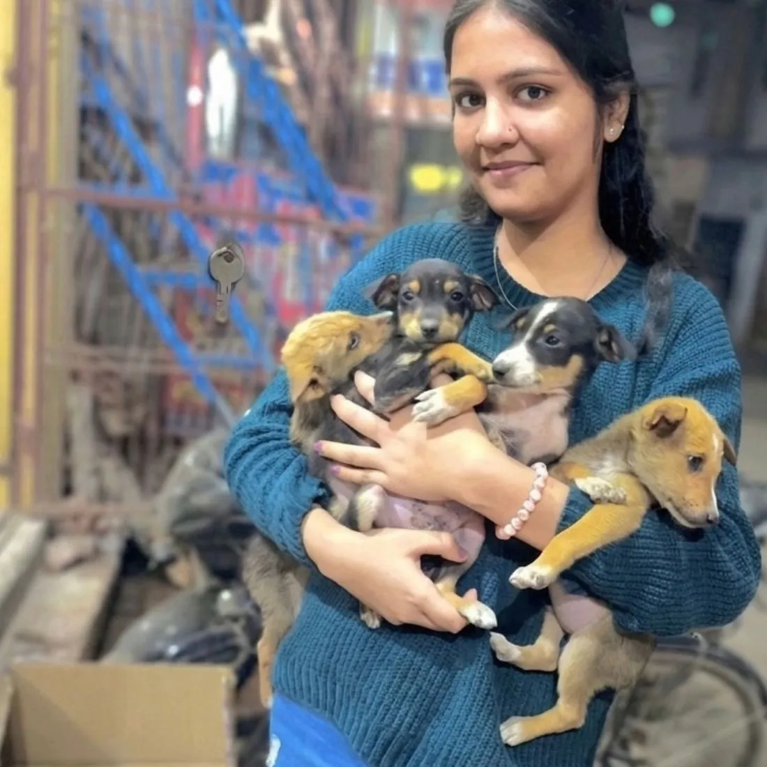 Female Animal Activist in Ayodhya