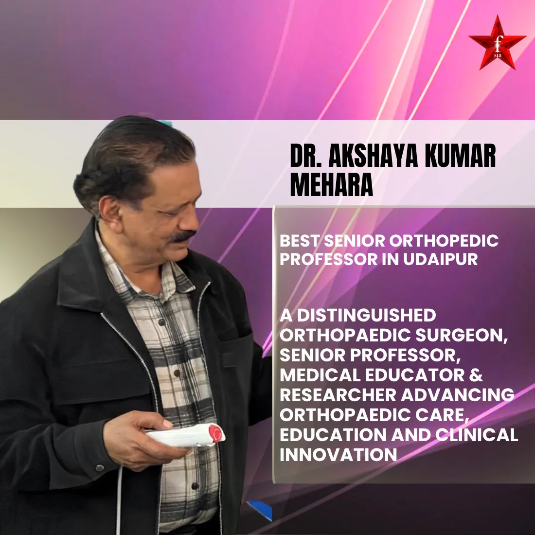 best senior orthopedic professor in udaipur
